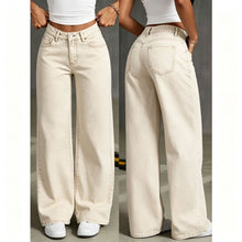 Khaki Size 3XL (Recommended 80.0-87.5kg / 176.4-192.9lbs) | Plus Size Loose Straight Jeans | Halloween Casual Inclusive Gift | High Waist Non-Bulky Denim