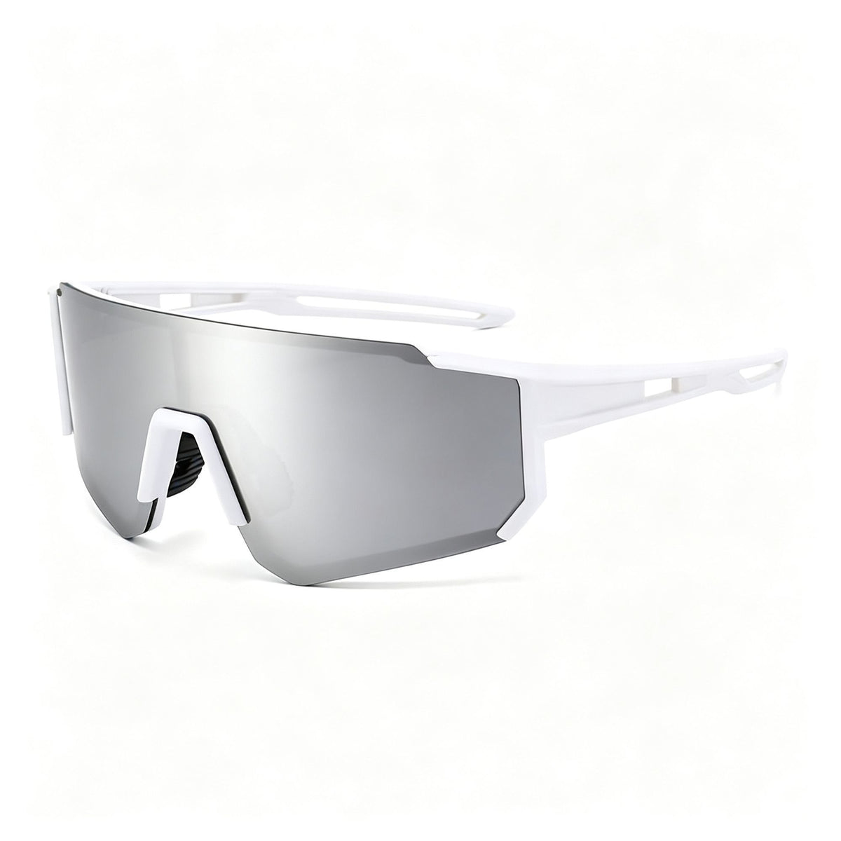 White Frame Gray Lens | Casual Outdoor Riding Eyewear | Halloween Daily Commute Gift | All-Match UV Blocking Protective Sunglasses