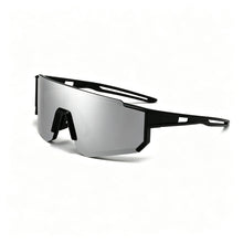 Black Frame Silver Mercury | Low-Key Cool Riding Eyewear | Halloween Subtle Style Gift | Soft Reflective UV-Protective Cycling Sunglasses