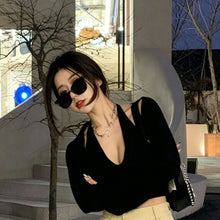 M8 Black Frame Gray Lens | UV400 Half-Rim Sunglasses | Halloween Lightweight Design Gift | Semi-Rim Stylish Casual Sun Glasses