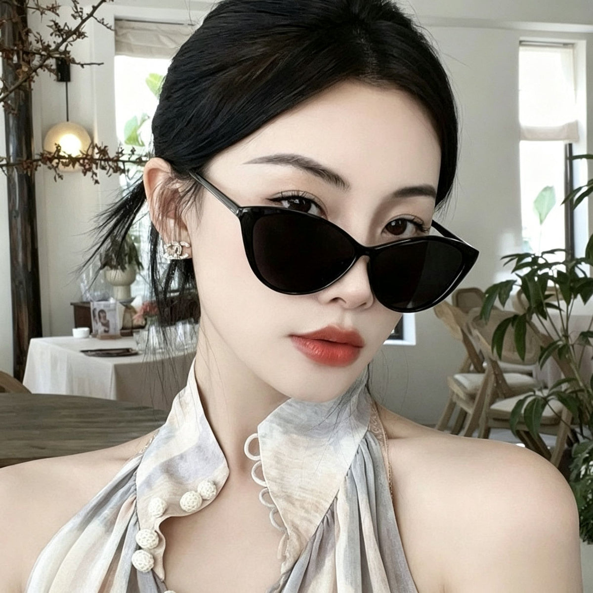 T07 Black Frame Gray Lens | UV400 Classic Sunglasses | Halloween All-Match Daily Gift | Universal Frame Outdoor Versatile Sun Glasses