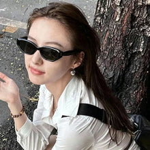 M6 Black Frame Gray Lens | UV400 Anti-UV Sunglasses | Halloween Professional Chic Gift | Half-Rim Business Commute Sun Glasses