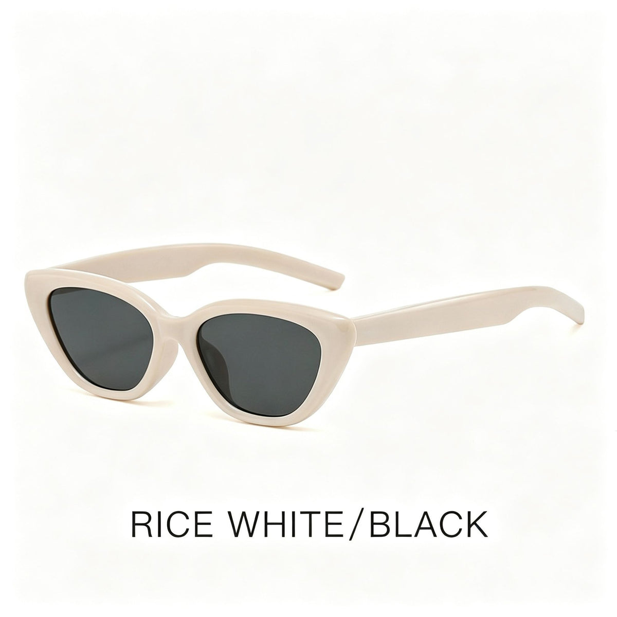 R03 Off-White Frame Dark Gray Lens | UV400 Contrast Sunglasses | Halloween Contrast Chic Gift | Two-Tone Frame Personality Fashion Sun Glasses