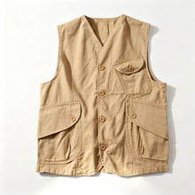 Khaki Size 2XL | Plus Size Retro Vest | Halloween Curvy Casual Gift | Unisex Oversized Loose Multi-Pocket Cargo Vest