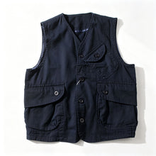 Navy Size 2XL | Plus Size Commuter Vest | Halloween Office Curvy Gift | Unisex Oversized Loose Multi-Pocket Cargo Vest