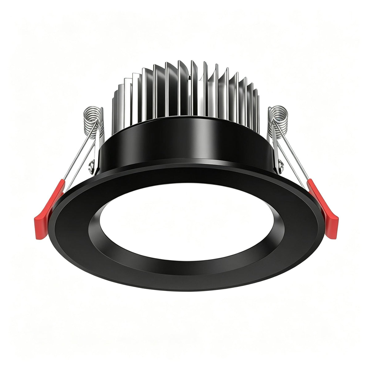 Matte Black 5W Warm White [Luxury All Aluminum] (Cutout 6.5-8.5cm) | Recessed LED Ceiling Light | Halloween Matte Cozy Gift | All Aluminum Warm Light Matte Downlight