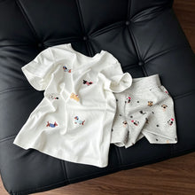 Dachshund Dog White Tee Set Size XXL | Short Sleeve Oversized Loungewear | Halloween Inclusive Fit Gift | Extra Roomy Pajamas Wearable Outside