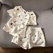Allover Puppy Print Set Size XXL | Oversized Allover Dog Loungewear | Halloween Cute Inclusive Gift | Extra Roomy Fun Pajamas Wearable Outside