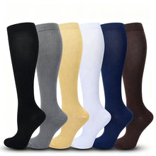 Flat Panel White Compression Calf Socks Size S/M (35-38) | Halloween Simple Slim Gift | Flat White Calf Support Socks for Jogging & Everyday Use