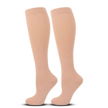 Flat Panel Pink Compression Calf Socks Size S/M (35-38) | Halloween Cute Girly Gift | Slim Flat Pink Calf Support Socks for Walking & Outings