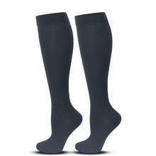 Flat Panel Blue Gray Compression Calf Socks Size S/M (35-38) | Halloween Commute All-Match Gift | Slim Blue Gray Calf Support Socks for Daily Work