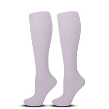 Flat Panel Light Purple Compression Calf Socks Size S/M (35-38) | Halloween Soft Elegant Gift | Slim Light Purple Calf Support Socks for Outings