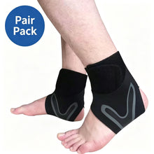 Premium Ankle Support Brace Pair (Left + Right) Size M (AU 4-7) | Halloween Athletic Training Gift | Anti-Twist Ankle Strap for Daily Ball Sports Protection