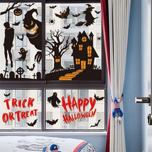 2Sets W09 Halloween Static Window Stickers (9 Sheets Per Set)