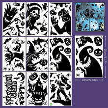 2Sets W14 Halloween Static Window Stickers (9 Sheets Per Set)