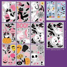 2Sets W20 Halloween Static Window Stickers (9 Sheets Per Set)