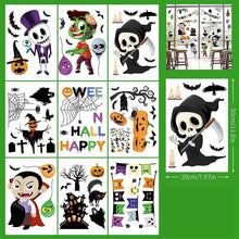 2Sets W07 Halloween Static Window Stickers (9 Sheets Per Set)
