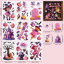 2Sets WSJ04 Halloween Static Window Stickers (9 Sheets Per Set)