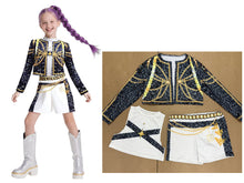 2025 Demon Hunter K-Pop Costume | Halloween Outfit Women Kids Cosplay No. 7 3-piece set_tfrf No. 7 3-piece set 130cm