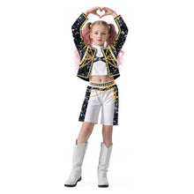 2025 Demon Hunter K-Pop Costume | Halloween Outfit Women Kids Cosplay No. 7 3-piece set_tfrf No. 7 3-piece set 130cm