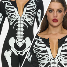Adult Chilren Skeleton Costume Women Glow in the Dark Skeleton Costume Halloween Fancy Dress Up Role Play Cosplay 1 XL