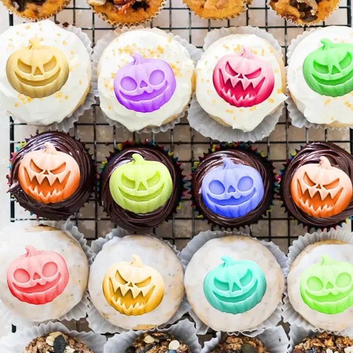 6 Cavity Halloween Pumpkin Silicone Mold 6X