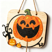 Halloween Pumpkin Ghost Bat Hanging Ornament Set 18.5inch