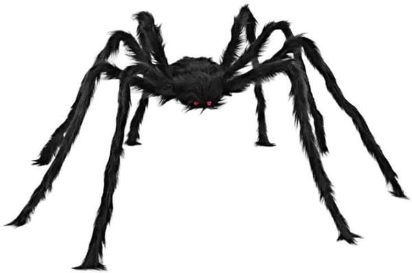 150cm Giant Hairy Scary Spider, Large Halloween Party Decoration Prop for Carnival Holiday