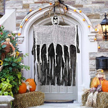Hanging Skeleton Reaper Ghost Decoration, Reusable Halloween Prop for Haunted House & Party