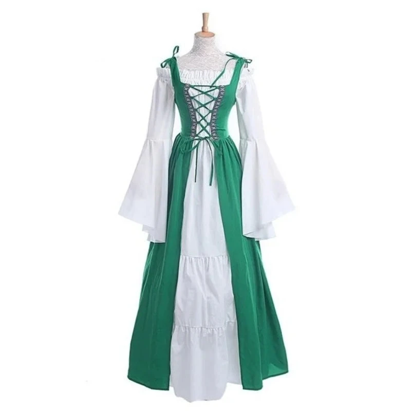 House Of Dasein S-6Xl Medieval Dress Cosplay Halloween Costume For Women Palace Carnival Party - Green - 6Xl