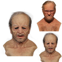 Halloween Mask Realistic Old Man Latex Party Cosplay Props 1