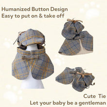 Dog Costume Cute Detective Pet Clothes Set Halloween Cosplay Party Outfit Winter Fashion Cape Cloak Hat For Small Medium & Cat Kitten Grey