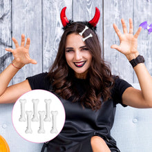 6 PCS Bone Clips, Cute Dog Bone Hair Clip Halloween White Hairpins Side Hairs Accessories for Women Girls Christmas Cosplay Costume Party Daily Wear, Holiday Celebrations
