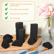 Face Painting Sponges, 24PCS Face Paint Sponges Professional Black High Density Petal Oval and Semicircular Faces Paint Brushes for Adult Art Work,Body Painting Tear Drop Halloween Christmas
