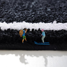 Halloween Decor Black Coffin Bath Mat for Bathroom, Cute Gothic Halloween Decoration Black Bathroom Rug Non Slip Cartoon Bath Rug Bathroom Mat Plush Shower Rugs Washable Black White