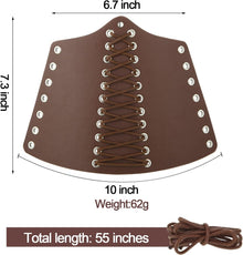 3 Pieces Women Renaissance Corset Belts with Leather Gauntlets Stretch Elastic Belt for Halloween Women Costume