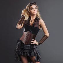 3 Pieces Women Renaissance Corset Belts with Leather Gauntlets Stretch Elastic Belt for Halloween Women Costume