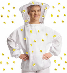 41 Pcs Halloween Beekeeper Costume Set Include 1 Beekeeper Set 20 Felt Bee 20 Round Tape for Cosplay(Large)