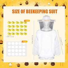 41 Pcs Halloween Beekeeper Costume Set Include 1 Beekeeper Set 20 Felt Bee 20 Round Tape for Cosplay(Large)