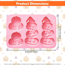 Pumpkin Silicone Mold Halloween Chocolate Candy Molds, Pumpkin Shaped Baking Mold for Halloween Thanksgiving Fall Gummy Jelly Ice Cube Cookies Cake Cupcakes Decorations Soap Candle Making
