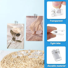 40 Pcs Tapestry Wall Hanging Clips, Clear Wall Clips for Hanging Photos, Posters, Banners, Adhesive Clip for Office Home Picture Halloween Christmas Decorations
