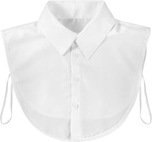 White Fake Collar for Women, Detachable Dickey Collar, Faux Collars Blouse Half Shirt Collars Tops for Daily Graduation Halloween Winter Christmas