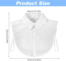 White Fake Collar for Women, Detachable Dickey Collar, Faux Collars Blouse Half Shirt Collars Tops for Daily Graduation Halloween Winter Christmas