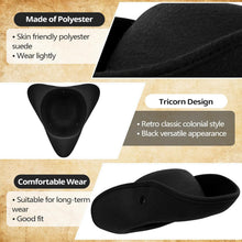 Pirate Hat for Men Women,Pirate Costume Accessories Hat,Colonial Triangle Hat for Halloween,Dress Up Party