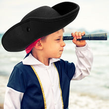 Pirate Hat for Men Women,Pirate Costume Accessories Hat,Colonial Triangle Hat for Halloween,Dress Up Party
