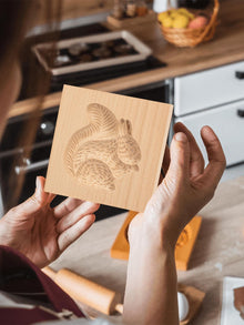 3D wooden cookie cutters for Halloween, Thanksgiving, Christmas, Easter, plunger cutters, squirrel