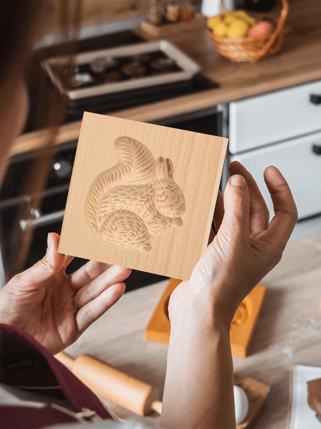 3D wooden cookie cutters for Halloween, Thanksgiving, Christmas, Easter, plunger cutters, squirrel