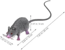 Realistic Fake Mouse Prop, Spooky Rat, Rubber Rat with Long Tail, Halloween and Prank Decoration