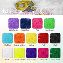 5Ft Feather Boa, 4 Pcs Artificial Fluffy Boas Party Decorations for DIY Crafts, Wedding Costume, Christmas, Concert, Halloween, Home Decor, Pink