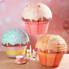 6 Pieces 12 Inches Large Candyland Cupcake Party Decoration Halloween Donut Lanterns Ice Cream Decor Dessert Candy Sweet for Wedding Baby Shower Birthday Supply -